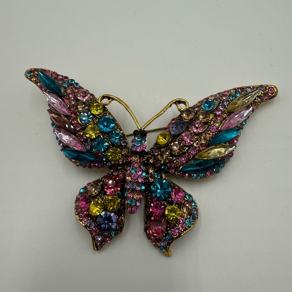 Colorful Butterfly Brooch